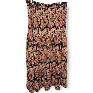 3/$25 Express Floral Maxi Skirt - Black, Pink, Orange